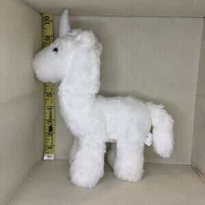 Manhattan Toy Company White Unicorn 10" Plush Stuffed Animal Toy 2016 (E)